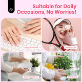 Beetles X Press Kit Gel Nail Kit, Short Square French Tip Press On Nails Kit with 150Pcs French Nail Tips Nail Glue & Remover Builder Top Coat Mini Nail Lamp All-in-One DIY Nail Kit Gift for Women