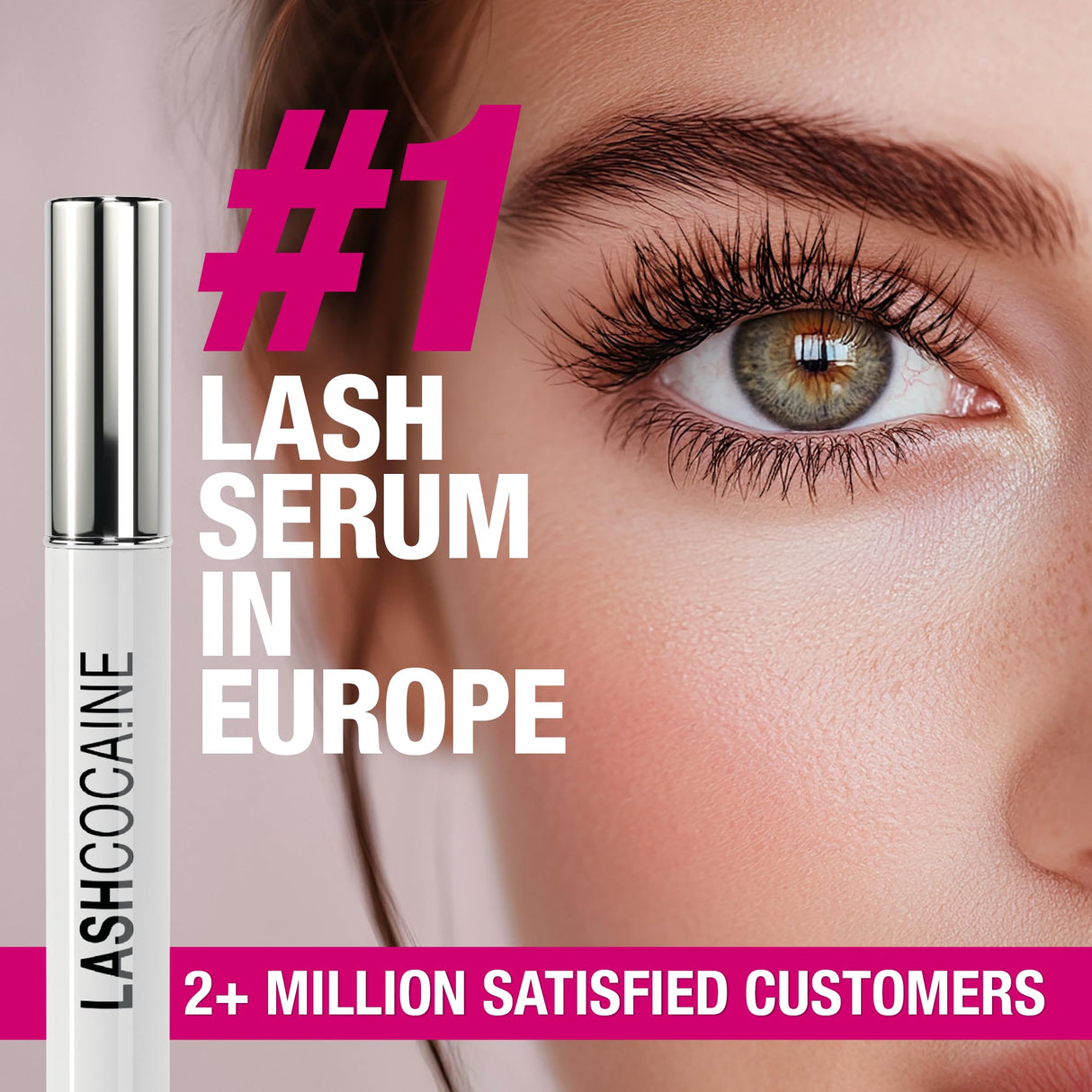 LASHCOCA!NE eyelash growth serum to grow longer & fuller eyelashes | vegan lash enhancing serum | test winner “VERY GOOD” for eyelash extensions | long eye-lashes by Svenja Walberg
