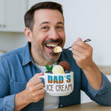 BackURyear Funny Dad Birthday Gifts from Daughter Son, Novelty Christmas Dads Gift for Daddy Dada Father StepDads, Unique New Dad gifts from Wife, Dad's Ice Cream Bowl Presents Set