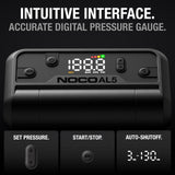 NOCO Air AL5: Cordless Tire Inflator – Portable Rechargeable Air Compressor with USB-C – 17 LPM Inflates 0–40 PSI in 7 Minutes – Digital Gauge + Auto-Shutoff – For Tires up to 31-Inches