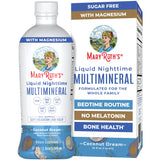MaryRuth Organics Liquid Nighttime Multimineral | No Melatonin | Bedtime Routine | Magnesium Citrate | Calcium | Zinc | Vitamin D3| Available in 4 Flavors - Vegan | Sugar Free | Gluten Free | 32 Oz