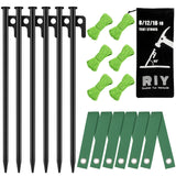 Heavy Duty Tree Stakes and Supports Kit for Leaning Tree Against Bad Weather Plant Support Stakes for Outdoor Plants 6 Pack