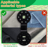 JOYSAND 100 Pack Shade Cloth Clips, Sun Shade Net Clip, Fabric Clips, Round Plastic Heavy Duty Lock Grip for Anti Bird Netting, Gardening & Windproof Awning Clamp