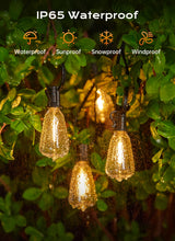Minetom 55FT Outdoor String Lights with Remote, 17+1 Shatterproof ST38 LED Bulbs, Waterproof Patio Lights with 3 Modes, Dimmable & Connectable 2700K Hanging Lights for Backyard Porch Deck Balcony