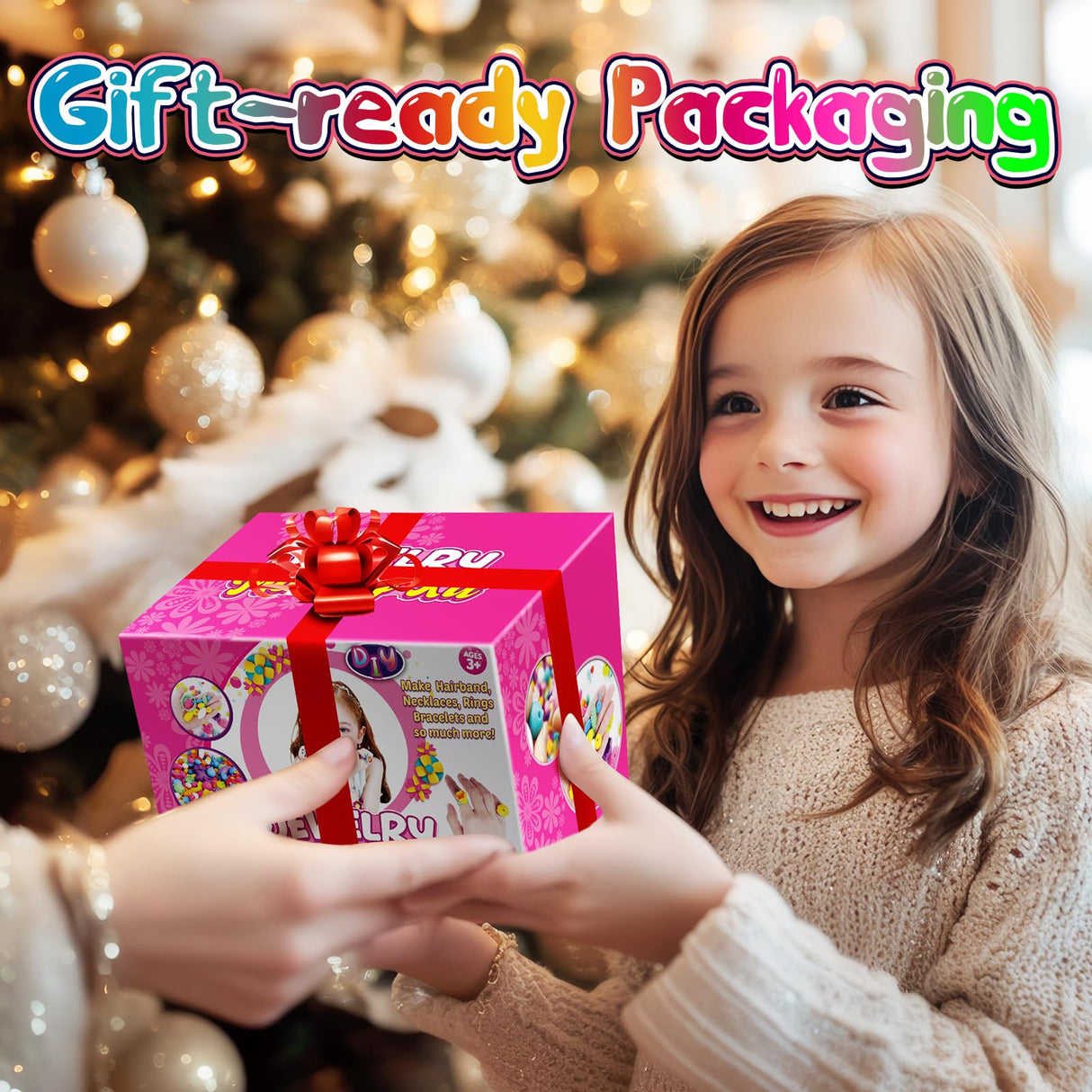 FUNZBO 650pcs Pop Beads - Jewelry Making Kit for 3 4 5 6 7 8 Year Old Little Girls, Arts and Crafts Toys for Kids, Necklace Bracelet Creativity Snap Set Top Best Christmas Birthday Gifts