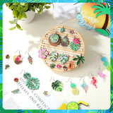 Nosiny 36 Pairs Tropical Summer Earrings Bulk for Women Vacation, Classic