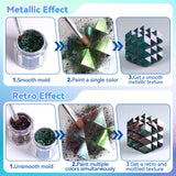 LET'S RESIN Chameleon Flakes, Resin Supplies -Intense Color Shift Pigment Powder for Resin Molds/Tumblers, Chrome Powder Pigment for Christmas Nail Art/Paint/Soap Making