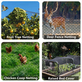 POYEE 20x20ft Bird Netting, 1/2 inch Mesh, Heavy Duty Garden Netting