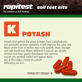 Rapitest Soil Test Kit for Gardens, Vegetables, Flowers and Lawns. USA designed and assembled soil tester completely, quickly and accurately measures/analyzes soil pH acidity and garden nutrients