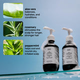 BONDIBOOST HG Duo Shampoo + Conditioner Bundle [16.90fl oz each], Improves Appearance for Thinning Hair & Volumizing + Hydrating + Nourishing + Sulfate/Paraben Free for Women/Men, Australian Made