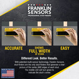 Franklin Sensors ProSensor M90 Stud Finder with 9-Sensors, Wood & Metal Stud Detector/Wall Scanner, Made in The USA