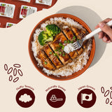 IRIS Instant White Rice, 10PK, Japanese Short Grain Vegan, Microwave 80 sec