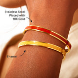 STORYJEWELLERY My Badass Friend Gang Bracelet, Badass Bestie Bracelet, Friendship Bracelet, Matching Bracelet for Best Friend, Enamel Friendship Bracelets for Women
