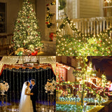 CXLHO Clear Christmas Lights 50FT 200 Incandescent Bulbs Warm White Mini Lights with White Wire for Christmas Tree, Garland, Thanksgiving, Wedding, Party, Home, Indoor & Outdoor Festival Decoration