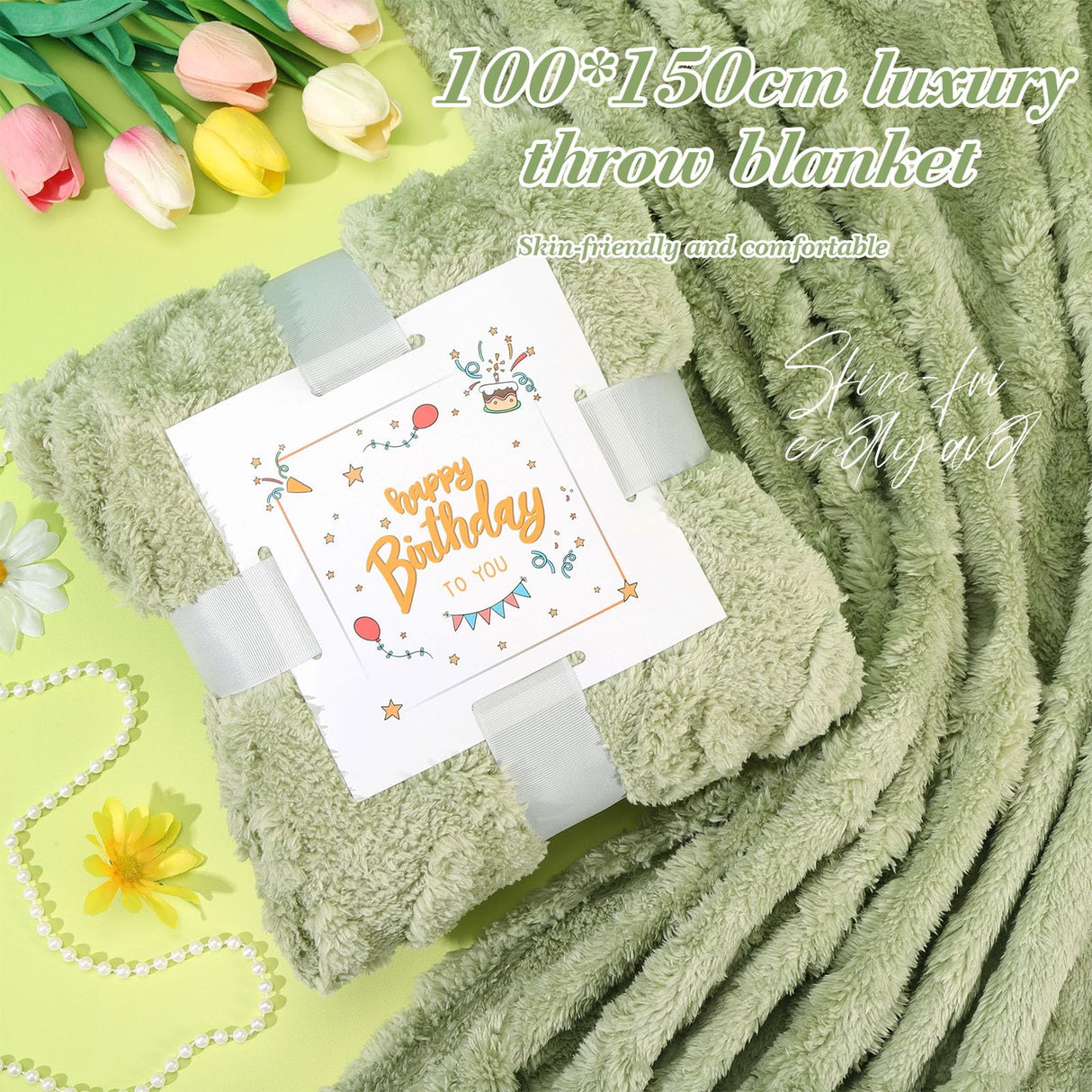 Birthday Gifts for Women, Daisy Birthday Gifts Box for Women Self Care Gift Happy Birthday Gift Baskets for Her ,Wife,Mom,Grandma,Girlfriend ,Best Friend,Sister,Thoughtful Christmas Gifts Box Set with Coffee Mug,Blanket