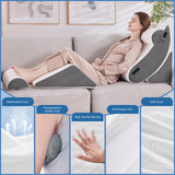 Negwoo 5PCS Orthopedic Bed Wedge Pillow Set for Sleeping, Post Surgery Foam Support Pillow for Back, Neck, Leg Pain Relief and Acid Reflux, Comfortable Adjustable Pillow with 2PCS Axilla Pillow Grey
