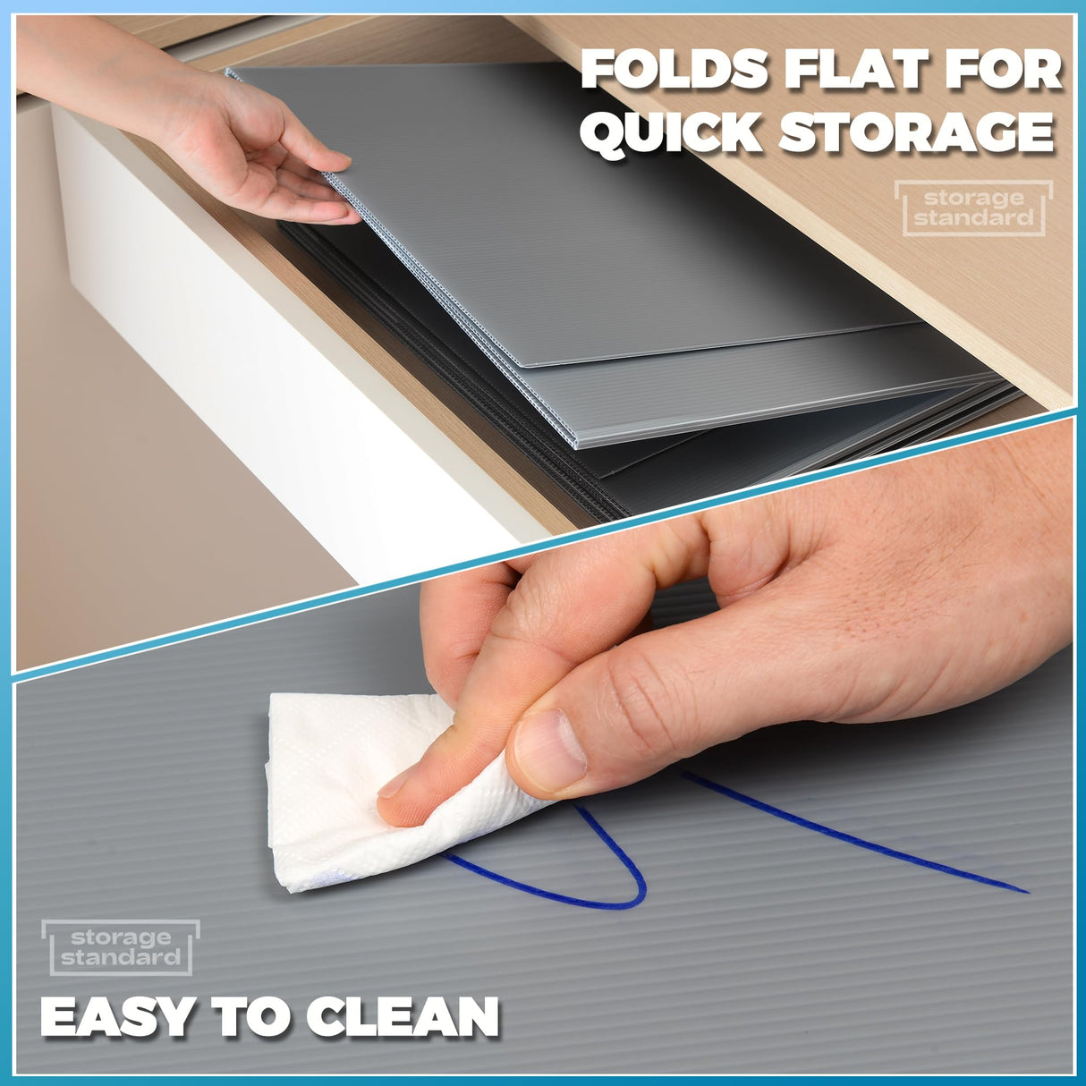 20-Pack Desk Dividers for Students - Durable & Waterproof Plastic Privacy Shield Divider, Classroom Folders Teacher Supplies, Easy-to-Clean Plastic Study Carrel Folder Boards for Student Desks, Grey