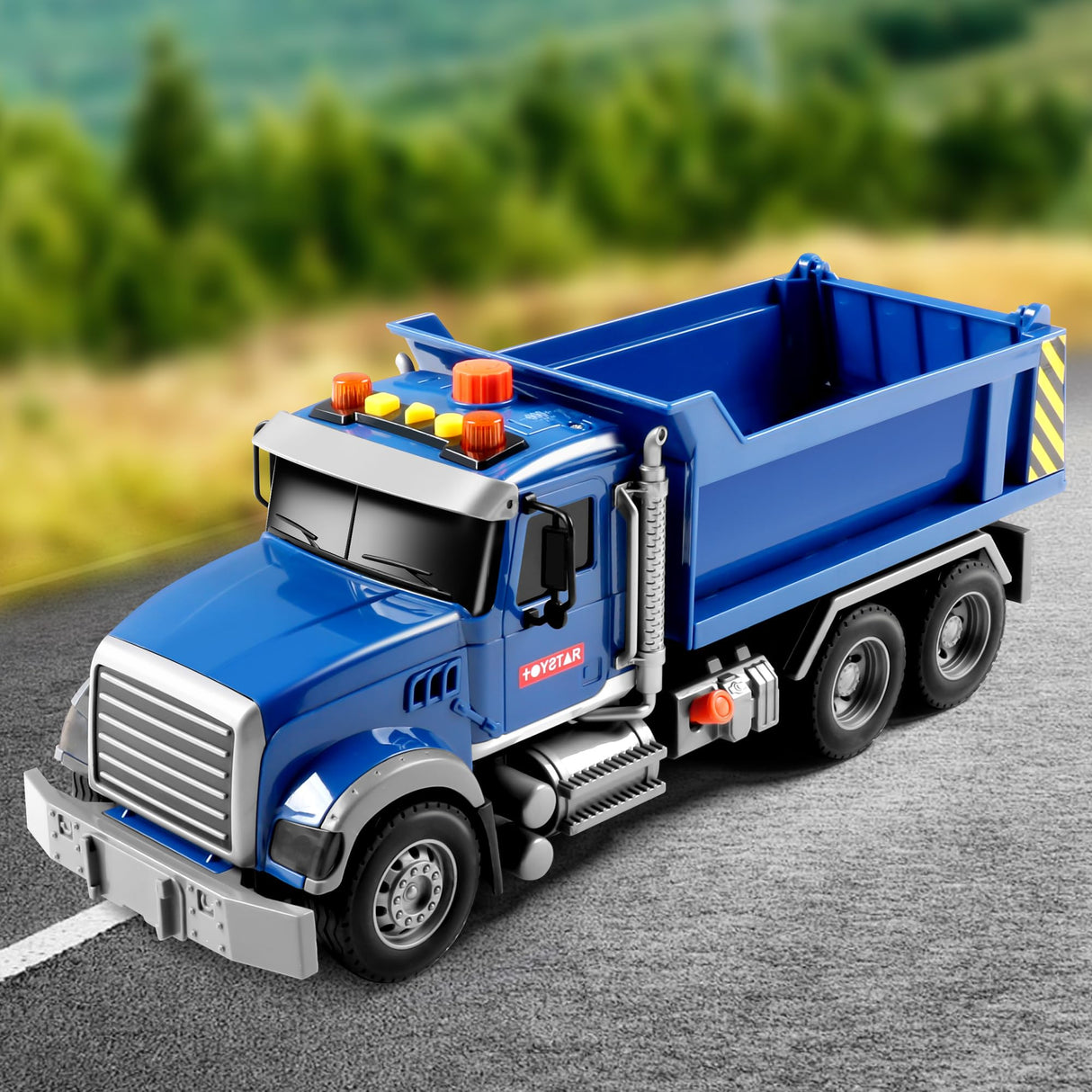 Dwi Dowellin Toddler Trucks Toys for Boys Age 3-5,Big Dump Truck with Lights and Sounds,Kids Boy Toys Christmas Birthday Gift Car