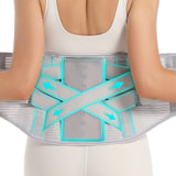 EGjoey Back Brace for Lower Back Pain Relief - Back Support Belt for Women & Men, Lower Back Brace for Herniated Disc, Sciatica. Removable Stays for Lower Back Support with 2 Different Hardness Sets