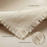 Accent Home Natural Linen Cloth Napkins, Set of 12, 18x18 Inches