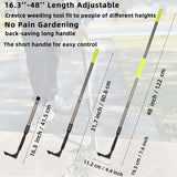 KLDOLLAR Crack Weeder, 48" Long Handle Crevice Weeding Tool with Soft Grip