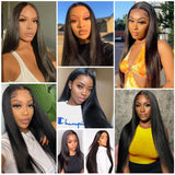 10A Straight Bundles Human Hair 20 22 24 Inch Unprocessed Brazilian Virgin Hair Bundles Straight Hair 3 Bundles Weave Bundles Human Hair Extension