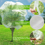 Large Fruit Orchard Netting, 6.56 x 6.56 FT Plant Netting with Zipper and Drawstring, Garden Netting to Protect Fruit from Anti Birds, Bugs, Cicadas, Insects