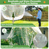 Tetutor 10x10 FT Fruit Trees Netting,3Pcs Large Tree Nets for Fruit Trees