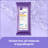 Medline ReadyBath LUXE Antibacterial Extra Thick Adult Bath Wipes, 192 Count (8 Wipes, 24 Packs), Unscented, No Rinse Formula With Aloe, for Sensitive Skin, Hypoallergenic, Alcohol-Free, 8 x 8 Inch