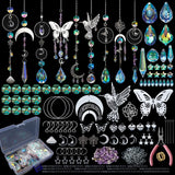 HYBEADS DIY Suncatchers, 400pcs Sun Catchers Making Supplies Kit Art and Crafts for Adults Hanging Prism Sun Catcher with Crystals Rainbow Maker for Indoor Window Home Wedding Garden Christmas Decor