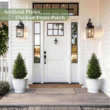 Vitalismo 3FT Artificial Cedar Trees Set of 2 for Outdoor Front Porch