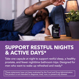 Saw Palmetto PM for Men with Melatonin 3mg - Night Time Prostate Health Supplement for Bladder and Sleep Support - Reduce Urinary Frequency - 100 Count - Vegan, Non-GMO Capsules - Over 3 Month Supply