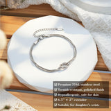 Daughter Gifts from Mom, Mothers Day Birthday Gifts Daughter Knot Bracelet