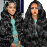 HOISAKA Wigs Human Hair 13x6 Lace Front Wigs Human Hair Body Wave 30 Inch Glueless Wig Human Hair Pre Plucked With Baby Hair 12A Brazilian Virgin Hair Wigs 200 Density
