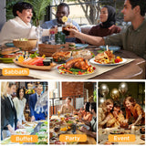 Warming Mat for Food,Food Warming Mat,White Elephant Gifts, Portable Electric Warming Tray for Food,with 3 Temperature Settings,Food Warmer for Buffet Party, Sabbath, Gatherings, Daily Use（Cream)