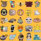 SINCCO 20/40/50 PCS Cute Enamel Pins Bulk, Funny Backpack Pins Aesthetic Lapel Badge Pins Set Assorted Enamel Brooch Pins for Backpacks, Hats, Bags, Landyards
