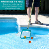 POOLWHALE Pool Skimmer Leaf Rake Net, Fine Mesh Deep Nylon Bag (No Pole)