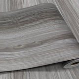 auxua Wood Grain Peel and Stick Floor Tiles – 11.8” Width, Full Roll Length of 590" – Versatile Design for Any Space, Light Color Self Adhesive Vinyl Flooring, Waterproof and Non-Slip Features