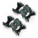 WATERGLIDE 4 Pack 50LED Outdoor Christmas Lights, 16FT Battery Operated Mini String Lights with 8 Modes & Timer, Xmas Tree Lights Waterproof for Patio Garden Party Wedding Holiday Decor, Warm White