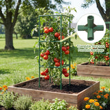 6 Pack 43.3 Inch Adjustable Tomato Cages Garden Plant Trellis