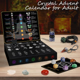 pozemu 24 Pcs Crystal Advent Calendar 2026 Healing Crystal Natural Gemstone