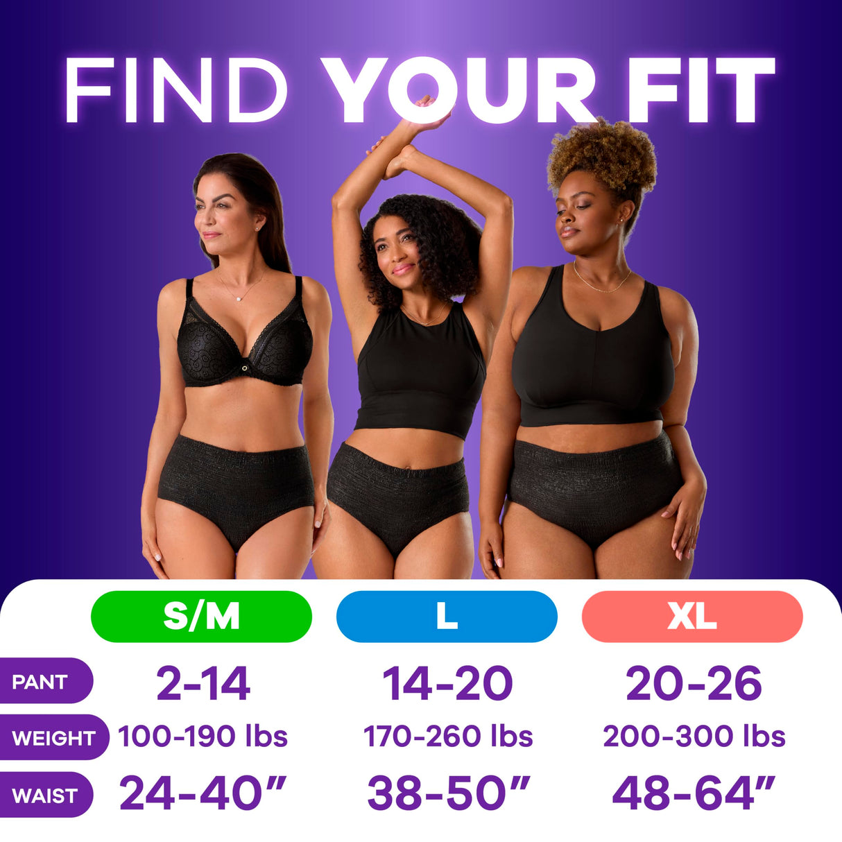 Always Discreet Adult Incontinence Overnight Underwear for Women, Extra Large, Up to 100% Bladder Leak Protection, 48 Count (3 Packs of 16)