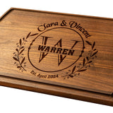 Personalized Cutting Board - Custom Engraved Wood Charcuterie Boards - Unique Christmas, Wedding, Bridal Shower, Anniversary, Housewarming, Real Estate Closing Gift Idea For Couples, Friends, Family