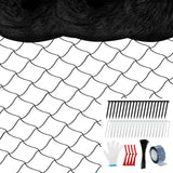 Unves 25 x 100 Ft Bird Netting, 2.4" Square Mesh Bird Net for Chicken Coop
