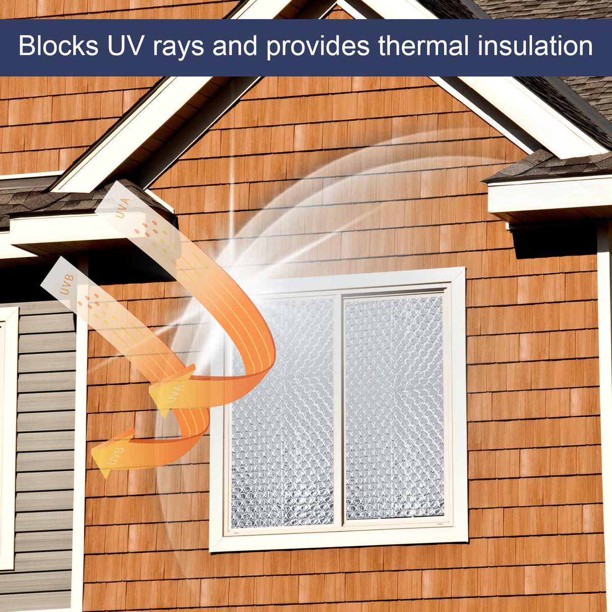 DGSL Double Reflective Bubble Foil Insulation Foam, 47IN X 10FT Window Insulation for Summer Heat Reflective Window Film for Window, Garage Door, RV, Roof