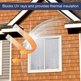 DGSL Double Reflective Bubble Foil Insulation Foam, 47IN X 10FT Window Insulation for Summer Heat Reflective Window Film for Window, Garage Door, RV, Roof