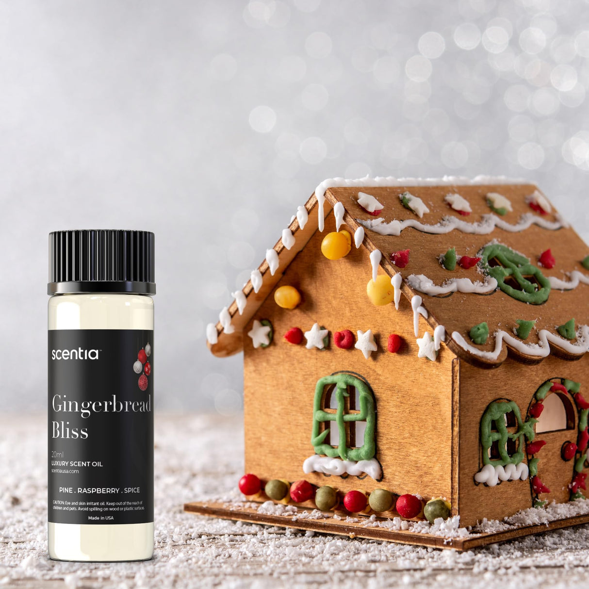 Christmas Fragrance Oil Set – Winter Essential Oils for Diffusers & Candle Making – Pine Frost, Gingerbread Bliss & Crimson Harmony – Holiday Gift Set – Made in USA – 3×20ml (2.03 fl oz)