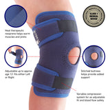 Neo G Kids Knee Support Child Open Patella – Kids Knee Brace for Joint & Meniscus Pain, Osgood Schlatter, Strains, Sprains, Instability, Juvenile Arthritis - Adjustable Compression