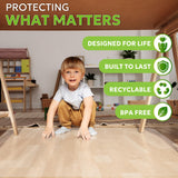 36"x48" Office Chair Mat for Hardwood Floor - Clear Desk Chair Mat, Non-Slip Floor Protector for Rolling Chairs, Rectangular Shape Compatible for Office and Gaming Chairs for Wood, Tile & Hard Floors