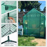 KOKSRY Mini Greenhouse,Greenhouses for Outdoors,Portable Walk in Green House for Garden Plants that Need Frost Protection and Away from Animals(56"x30"x76")-Green
